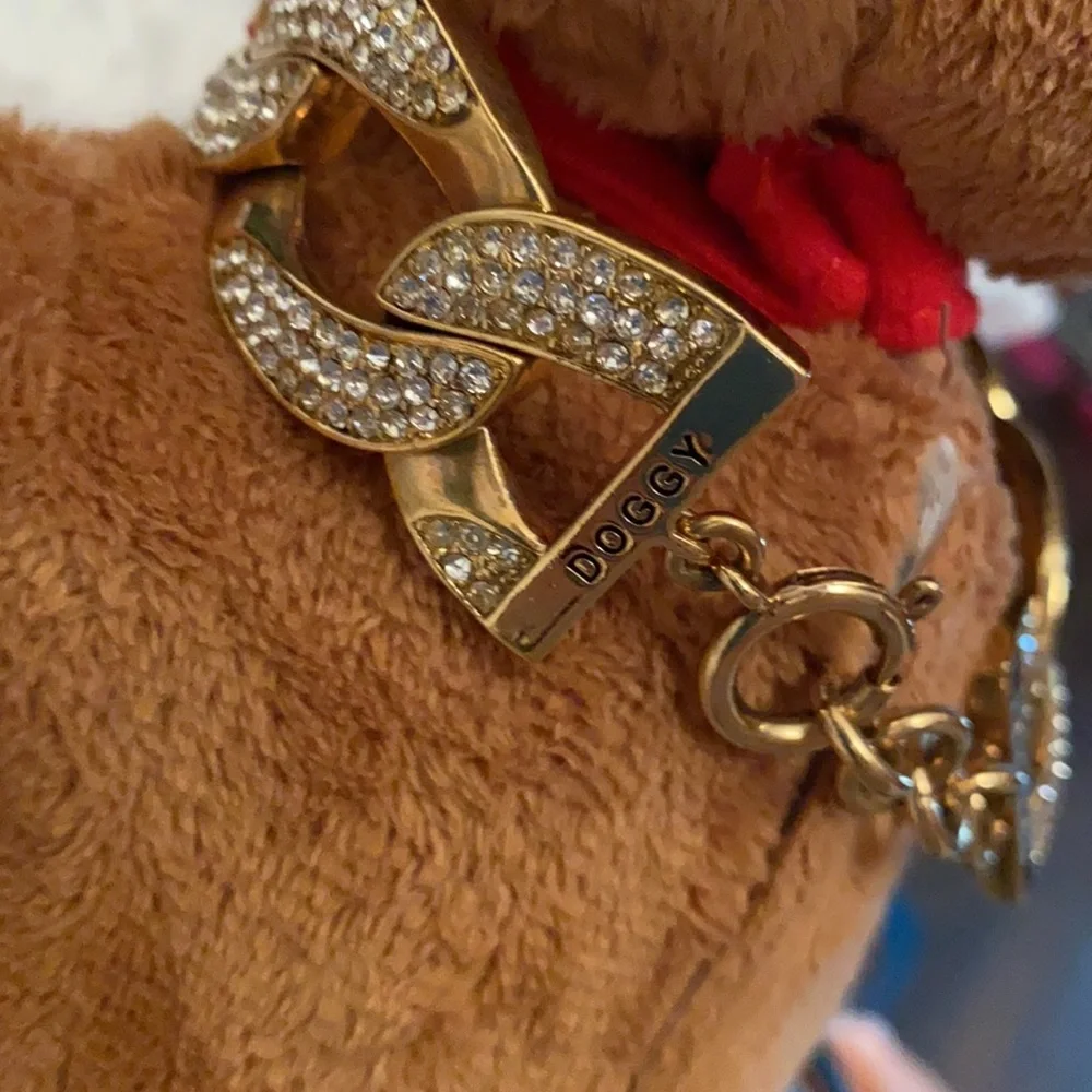 Juicy Couture PAVE SCOTTIE DOG COLLAR SWAROVSKI CRYSTALS CHUNKY LINK ID BRACELET